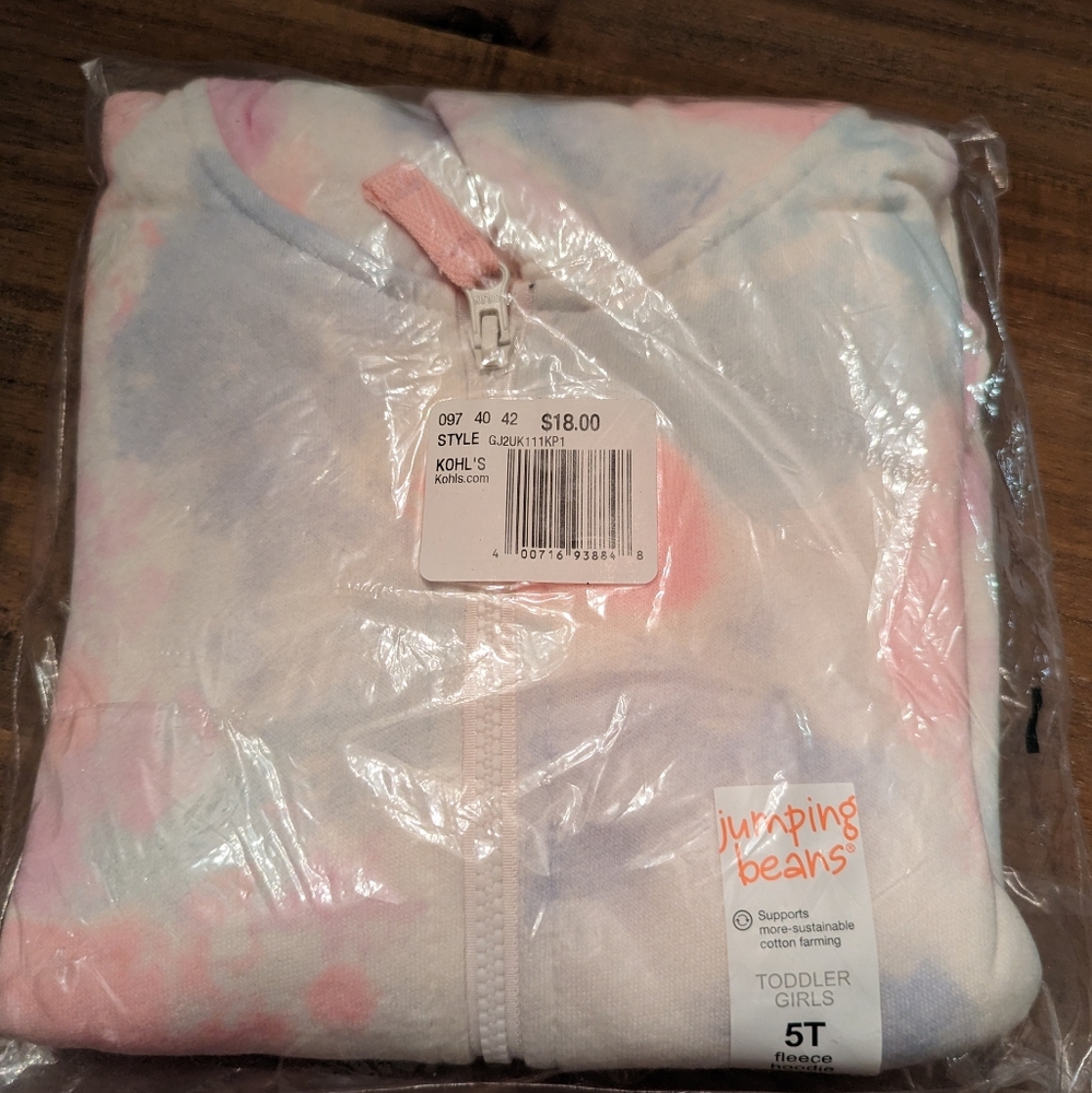 Girls 5T Zip Up Fleece Hoodie